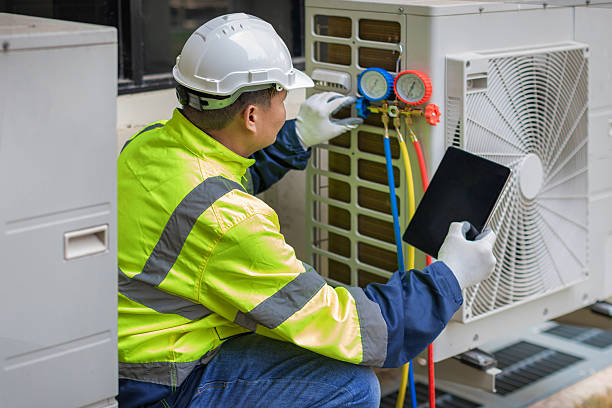 Professional Hvac Installation technician working in Waterboro, ME